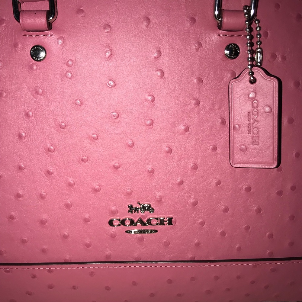 COACH Ostrich embossed Handbag & Wallet set - Picture 5 of 8